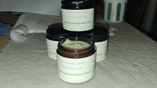 Lavender & Chamomile Tallow Face and Body Cream