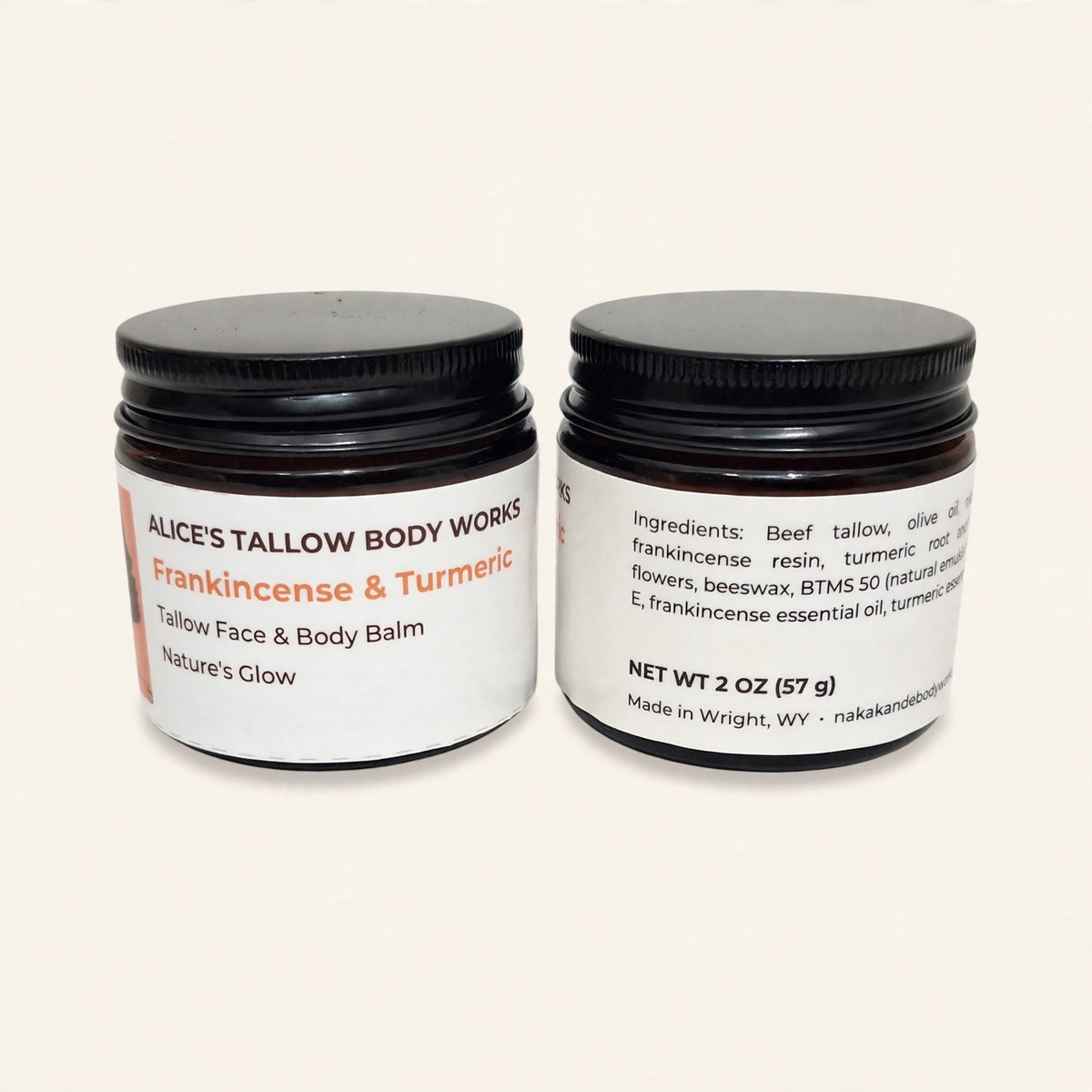 Frankincense & Turmeric Tallow Face and Body Cream